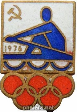 Нагрудный знак Олимпийские игры 1976. Гребля 