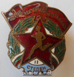 Знак Готов к труду и обороне 2 степени