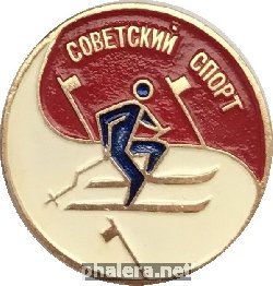 Нагрудный знак Советский спорт Горнолыжный спорт 