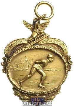 Знак Призовой жетон, кнькобежный спорт, 1926 Харбин