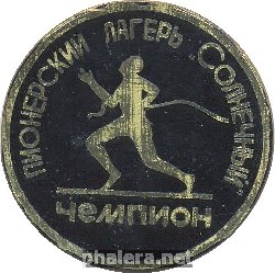 Знак Пионерский лагерь Солнечный Чемпион Тамбов