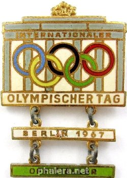 Нагрудный знак Участник Олимпийских игр, Берлин 1967 