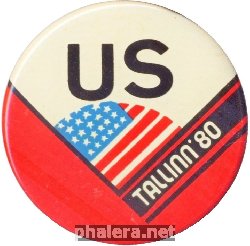 Нагрудный знак Олимпиада ТАЛЛИН-80 США 