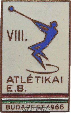 Знак 8-ой Чемпионат Европы по атлетике, Будапешт 1966