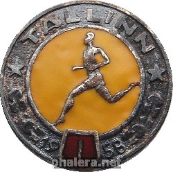 Нагрудный знак Чемпион по бегу, Таллин 1958 