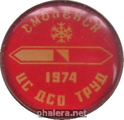 Нагрудный знак Смоленск Цс Дсо Труд 1974Г. Ориентирование 