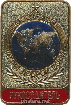 Знак Игры Доброй Воли Москва 1986. Руководитель