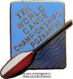 Знак 23-ий Чемпионат Мира Каноэ, Познань 1990