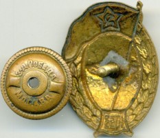Нагрудный знак  Авиационного нормального училища 1953 года 