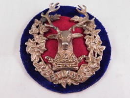 Badge Gordon Highlanders Officers Cap Badge 