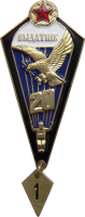Badge Excellent parachutist, 20 jumps 