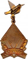 Нагрудный знак Краевой Фестиваль Хабаровск 1957 