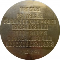 Нагрудный знак Цс Воир За Успехи В Соцсоревновании Коллективов Изобретателей 
