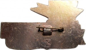 Нагрудный знак Челябинский металлургический завод, 100 000 000 Тонн Стали 