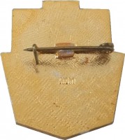 Нагрудный знак  Встреча Дружбы Советской И Румынской Молодежи. 1917-1977 Влксм-UTC. 