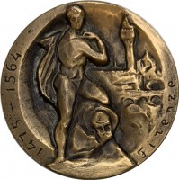 Нагрудный знак 400 Лет Со Дня Смерти Микеланджело Буонаротти, 1965 