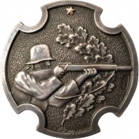 Нагрудный знак За отличную стрельбу из винтовки со звездой 