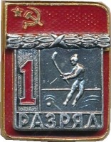 Нагрудный знак 1 Разряд. Хоккей с мячом 