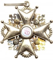 Нагрудный знак Орден Святого Станислава II степени 