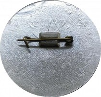 Нагрудный знак Личный Чемпионат Мира По Мотогонкам На Льду. Полуфинал. Калинин 1988 
