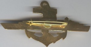 Badge Fregate, gold 