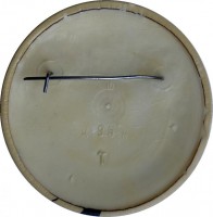 Нагрудный знак Ну, погоди, волк на мотоцикле. 