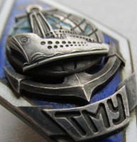 Нагрудный знак ТМУ 19 выпуск 