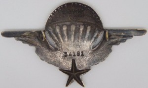 Нагрудный знак Парашютист 