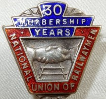 Badge  National Union of Railwaymen 