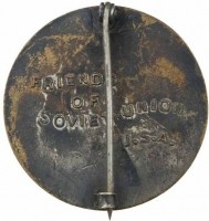 Нагрудный знак В память первого перелета Москва - Нью-Йорк. 1929 г. 