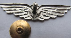 Badge Aircarrier crew member, silver 