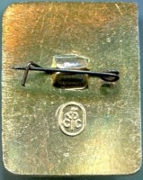 Нагрудный знак 1 разряд, борьба 