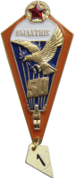 Знак Excellent parachutist, 50 jumps