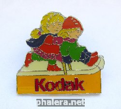 Знак Зимние Олимпийские игры 1994 Лиллехаммер, значок спонсора KODAK.