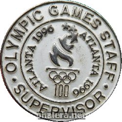 Знак Персонал Олимпийских игр, ИНСПЕКТОР, Атланта 1996