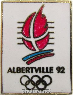 Знак Зимние Олимпийские игры 1992 олимпиада Альбервиль