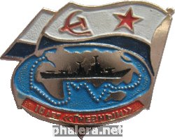 Нагрудный знак 10 лет, эсминец 