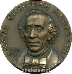 Нагрудный знак К 100-Летию со дня смерти сказочника Ганса Христиана Андерсена. Сказка 