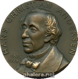 Нагрудный знак К 100-Летию со дня смерти сказочника Ганса Христиана Андерсена. Сказка 