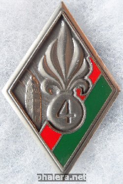 Нагрудный знак 4 пехотный полк иностранного  