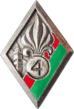 Нагрудный знак 4 пехотный полк иностранного легиона 