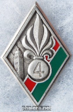 Нагрудный знак 4 пехотный полк иностранного легиона 