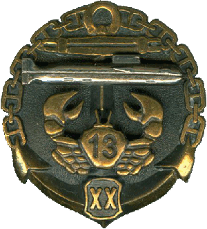 Знак Подводная лодка спецназначения 13 XX