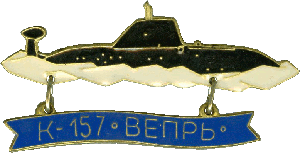 Нагрудный знак АПЛ К-157 