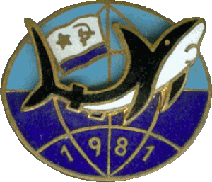 Нагрудный знак АПЛ ТК-208 Дмитрий Донской 1981 