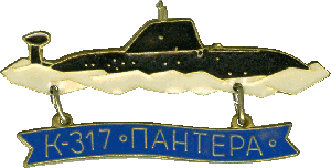 Нагрудный знак АПЛ К-317 Пантера 