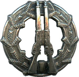 Знак За отличную стрельбу из винтовки, серебряная степень