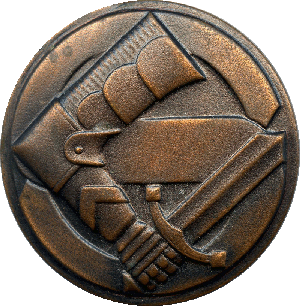 Знак Знак шюцкор, бронзовый