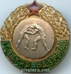Знак Третий разряд, борьба Знак Третий разряд, борьба