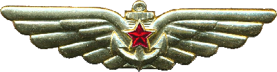 Нагрудный знак Палубная авиация золотистый 
